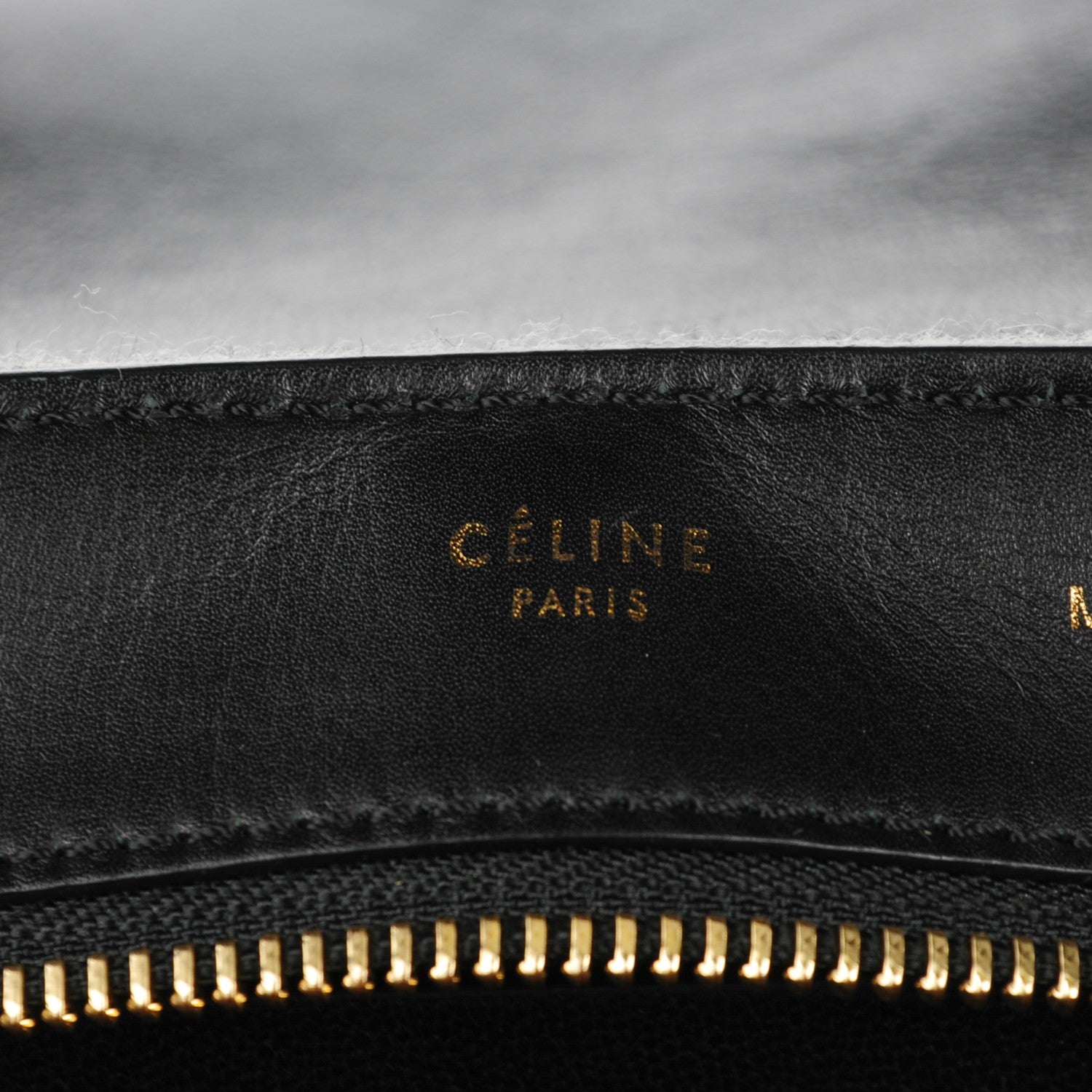 Celine Felt Smooth Calfskin Medium Trapeze Pearl Grey 7 of 8