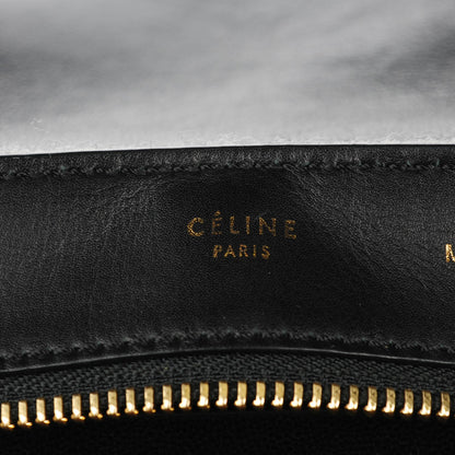 Celine Felt Smooth Calfskin Medium Trapeze Pearl Grey 7 of 8