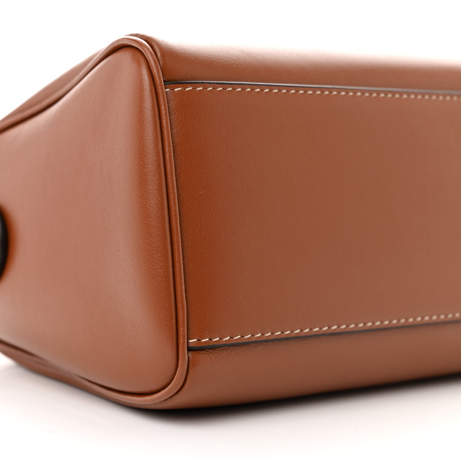 Celine Smooth Calfskin Triomphe Small Boston Bag Tan 9 of 10