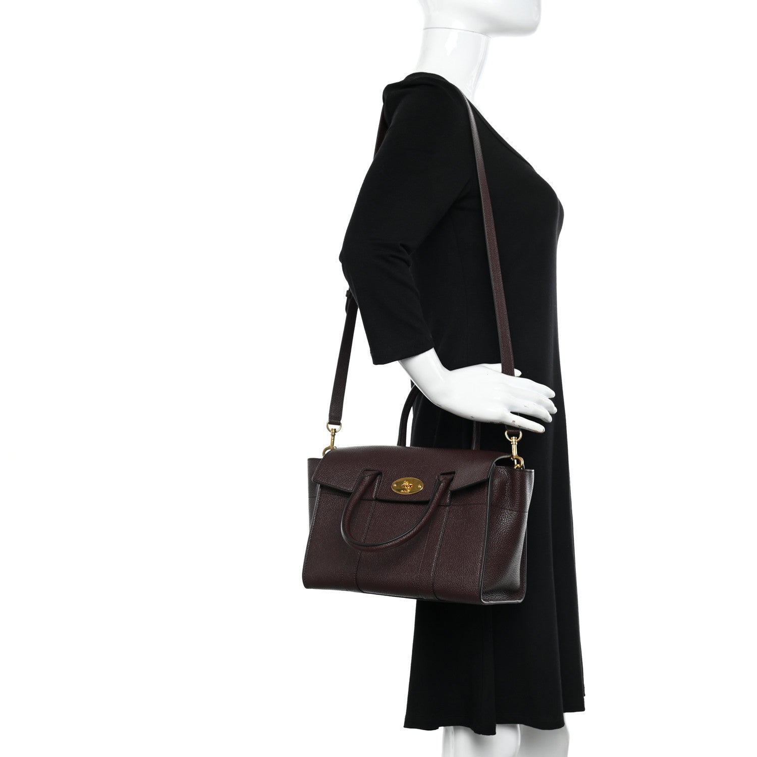 Mulberry Classic Grain Small New Bayswater Oxblood 2 of 9