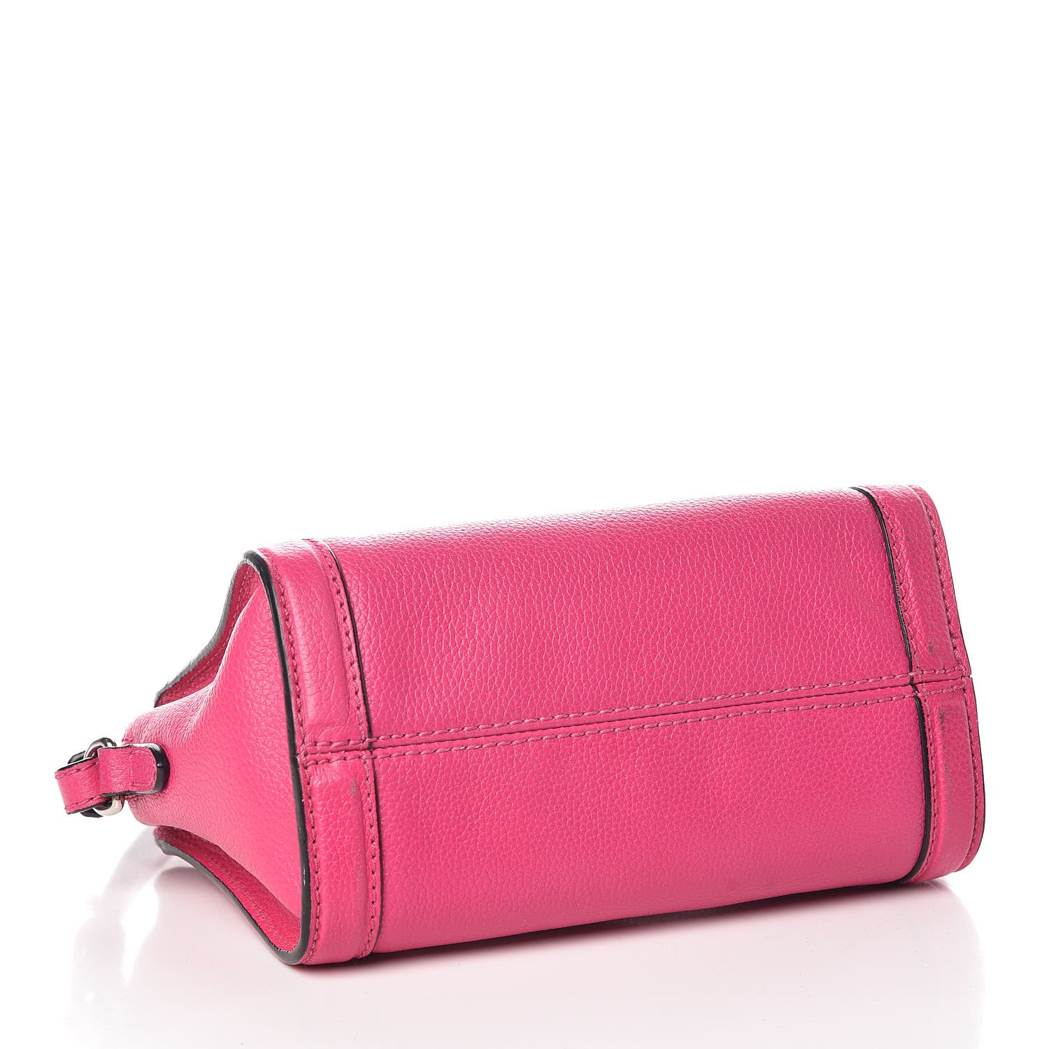 Alexander McQueen Grainy Calfskin Mini Padlock Zip Satchel Pink 4 of 23