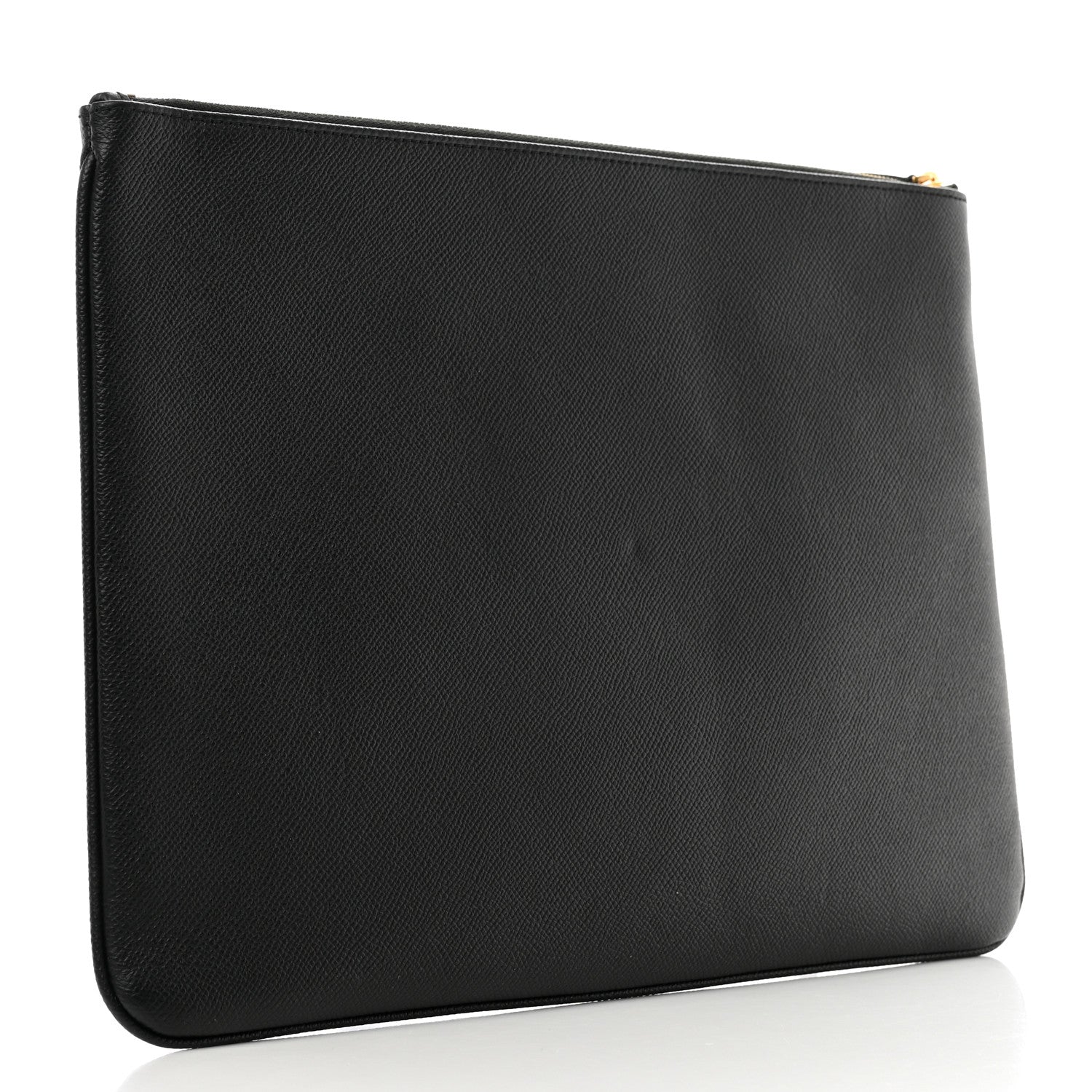 Balenciaga Grained Calfskin Large Ville Zip Pouch Black 3 of 7