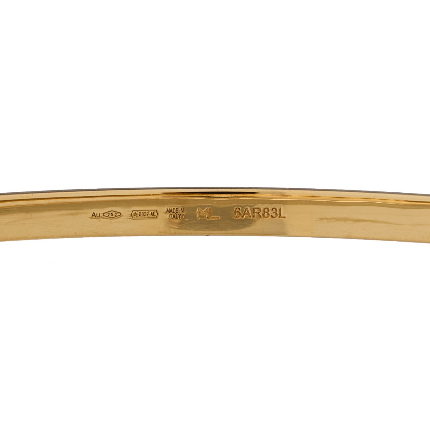 Bulgari 18K Yellow Gold B.Zero1 Cuff Bracelet ML 4 of 4