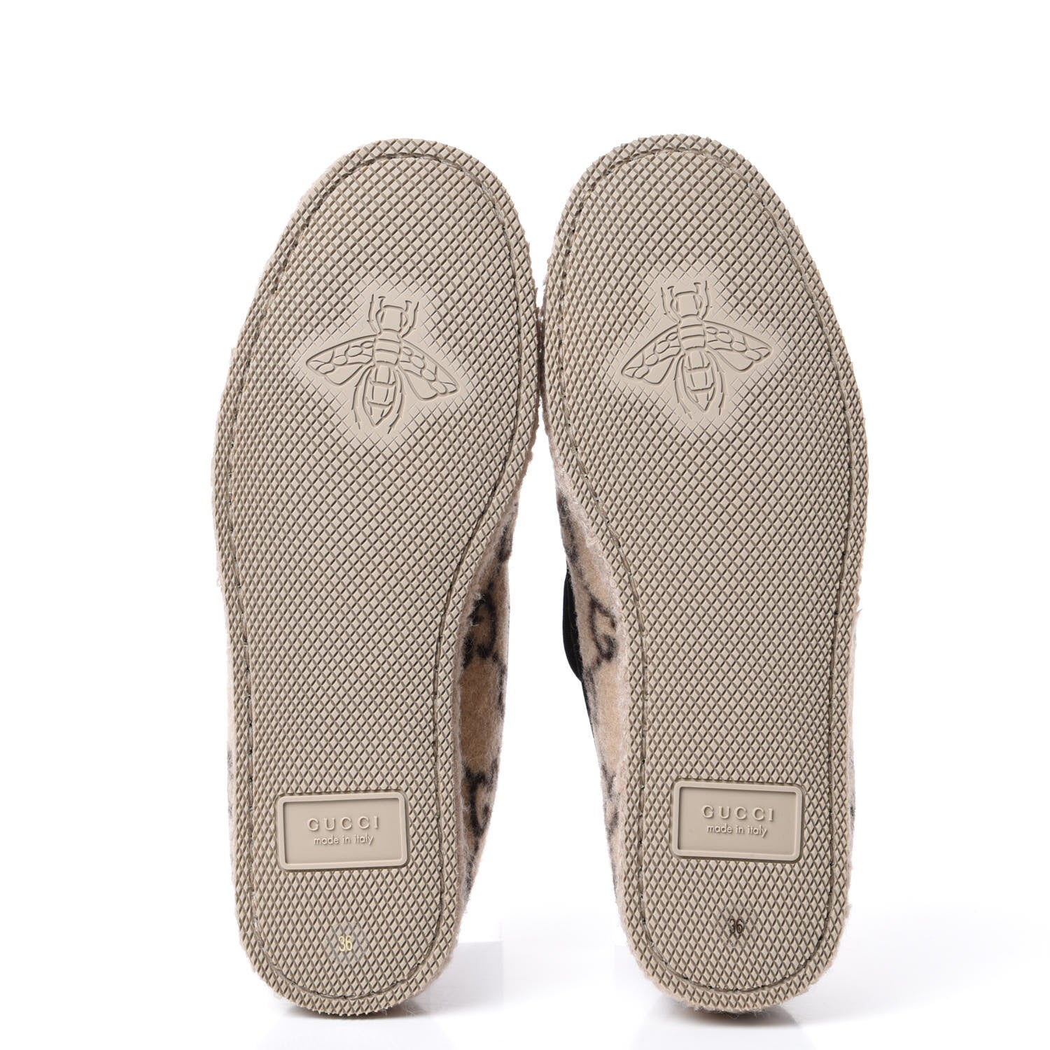 Gucci Covered Wool GG Monogram Womens Fria Horsebit Loafers 36 Beige Ebony Black Butterscotch 6 of 11