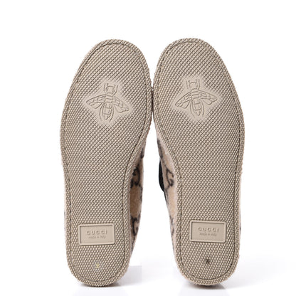Gucci Covered Wool GG Monogram Womens Fria Horsebit Loafers 36 Beige Ebony Black Butterscotch 6 of 11