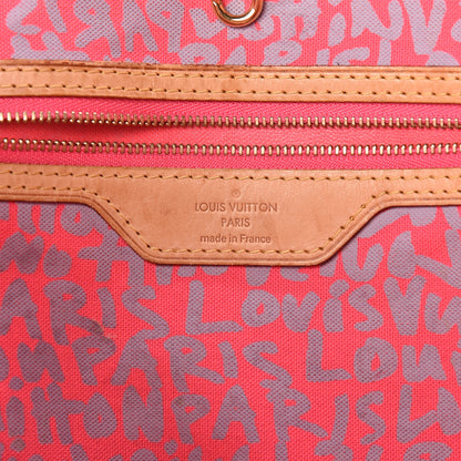 Louis Vuitton Monogram Graffiti Neverfull GM Fuchsia 6 of 18