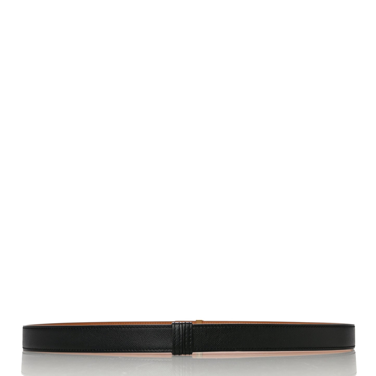 Epsom Swift 24mm Collier De Chien Belt Black Gold