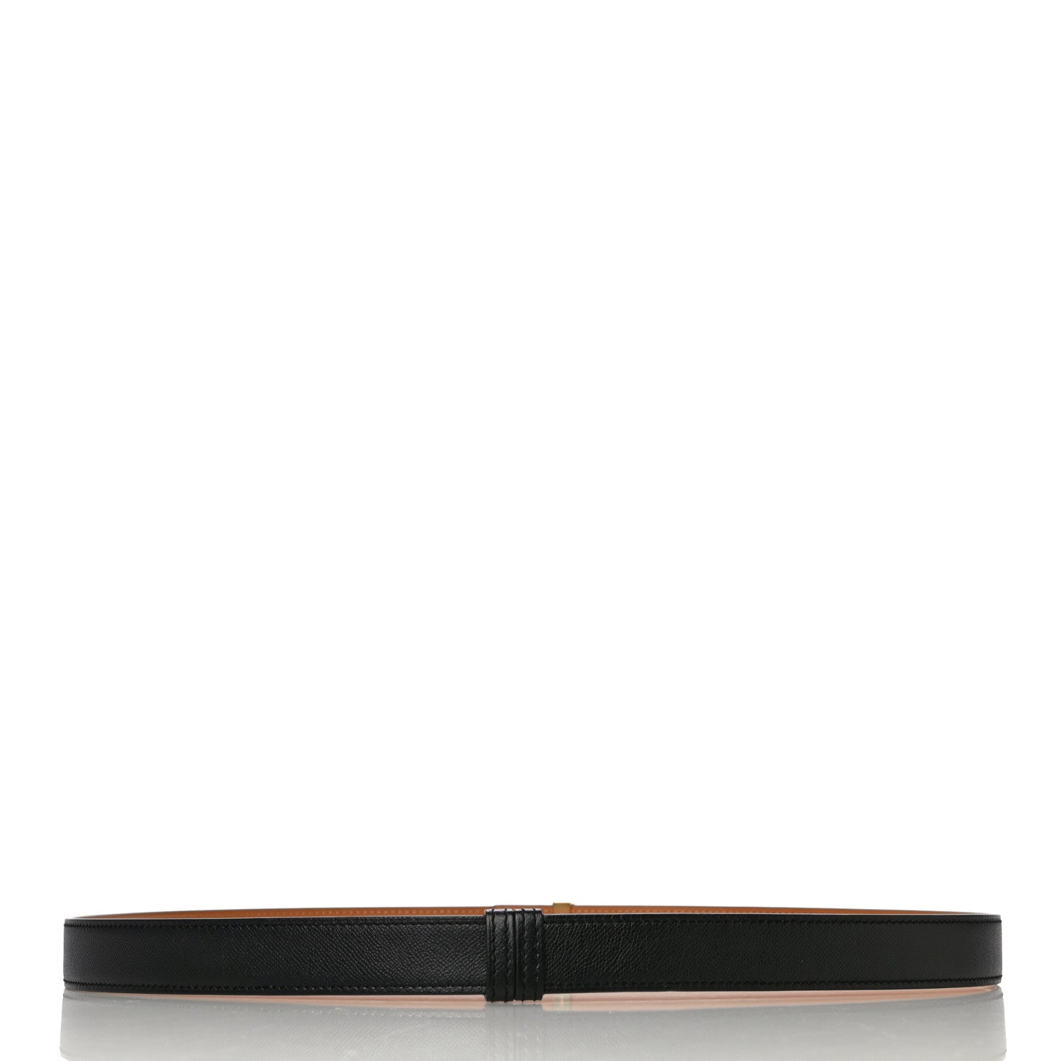 Hermes Epsom Swift 24mm Collier De Chien Belt Black Gold 3 of 8