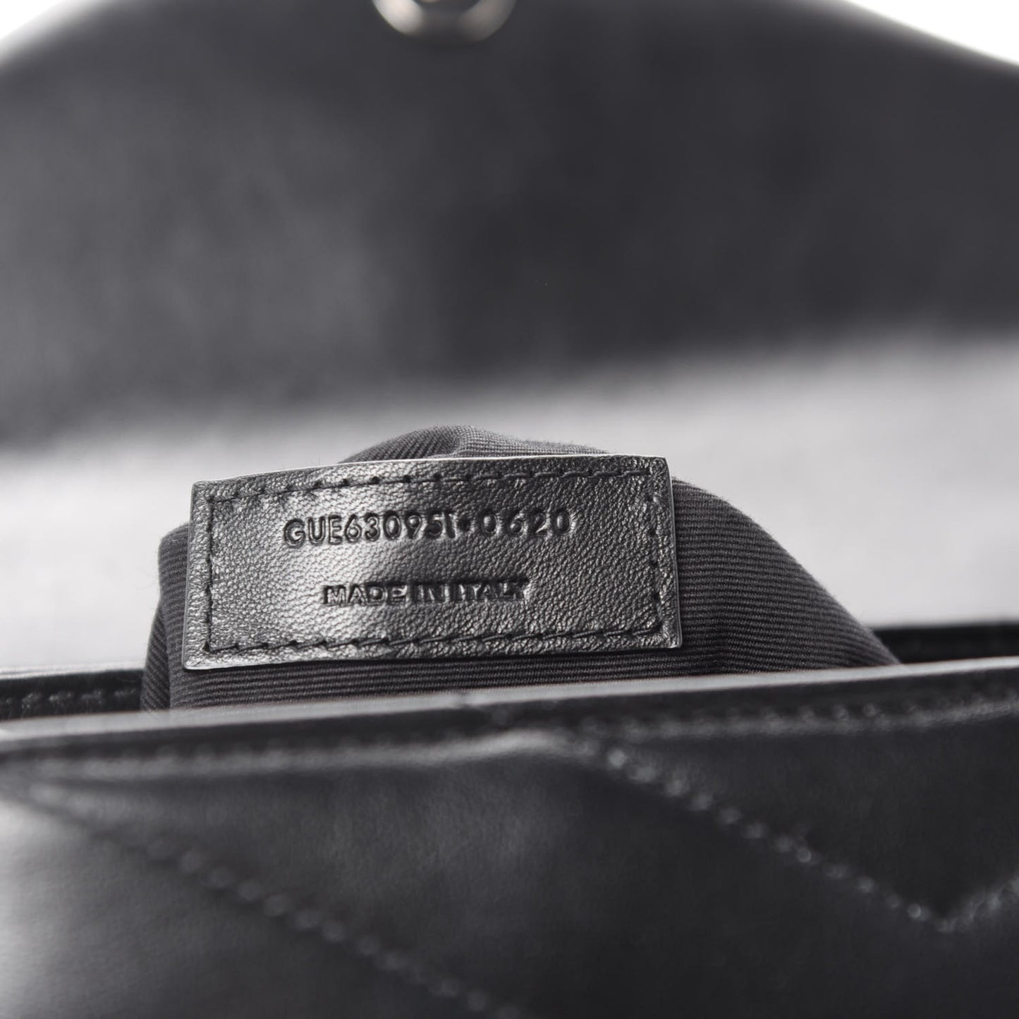 Calfskin Y Quilted Monogram Toy Loulou Crossbody Bag Black