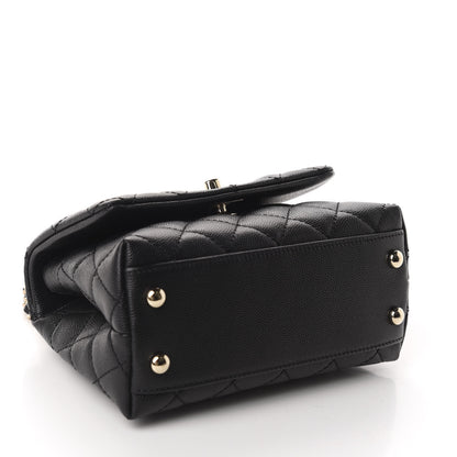 Chanel Caviar Quilted Extra Mini Coco Handle Flap Black 4 of 10