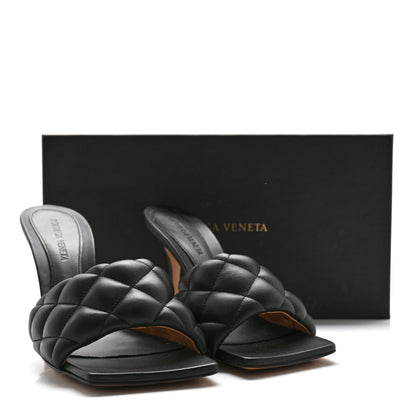 Bottega Veneta Nappa Matelasse Padded Mule Sandals 38 Black 10 of 10