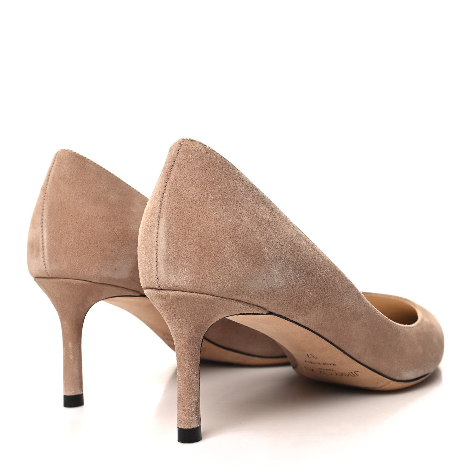 Jimmy Choo Suede Pointy Toe Romy 60 Pumps 37 Beige 4 of 8