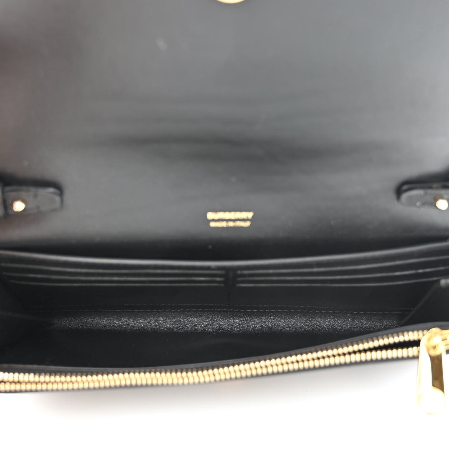 Calfskin Sequin Check Embellished TB Lola Chain Wallet Dark Birch