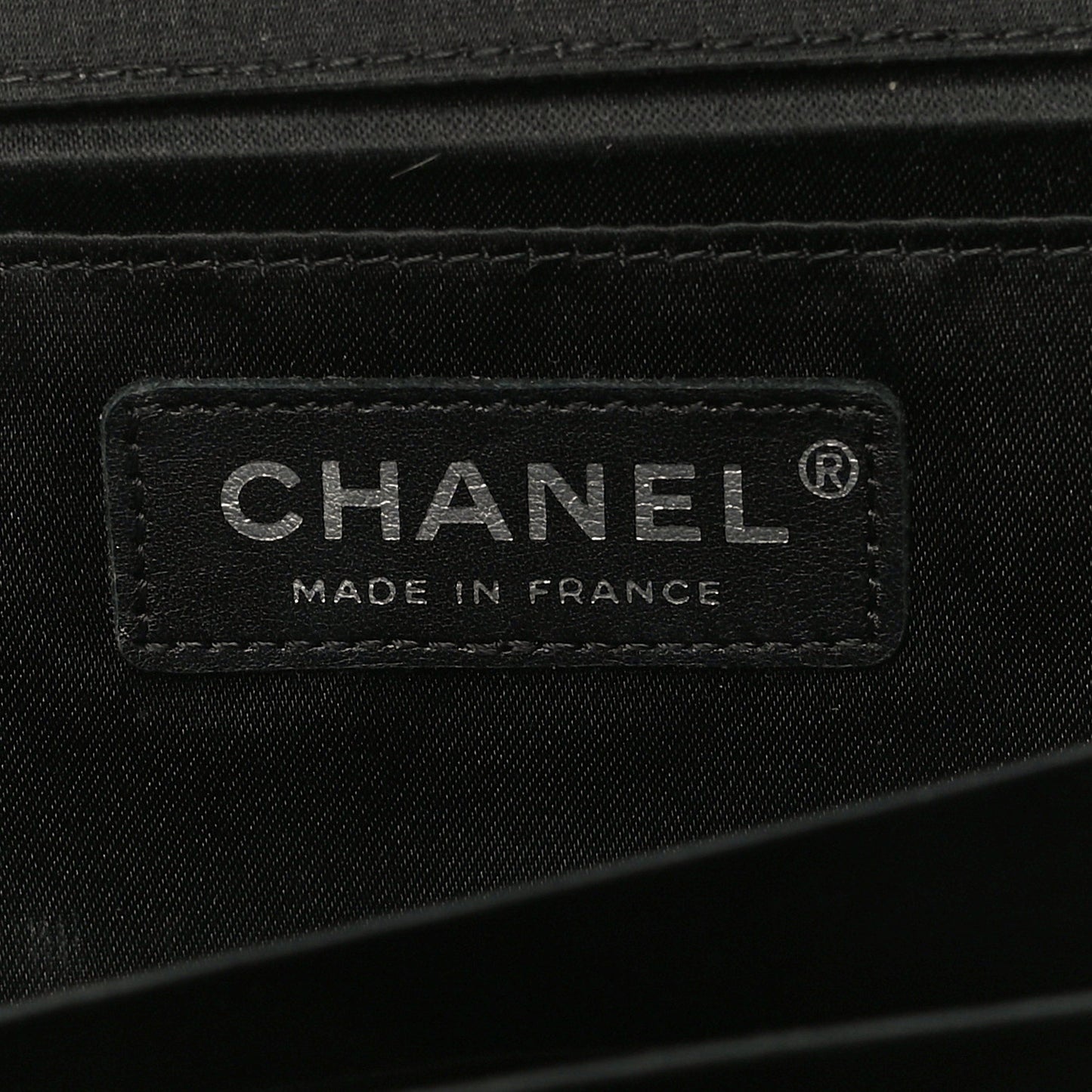 Satin Ribbon Evening Clutch Black