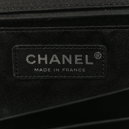 Chanel Satin Ribbon Evening Clutch Black 5 of 13