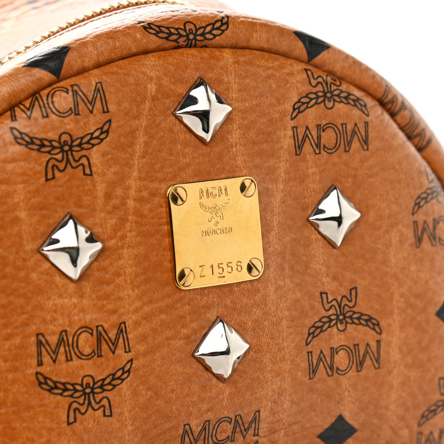 Visetos Small Sprinkle Stud Stark Backpack Cognac