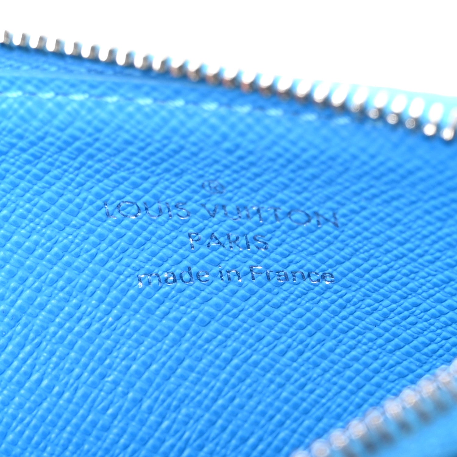 Louis Vuitton Monogram Zipped Romy Card Holder Gaston Blue 1840499