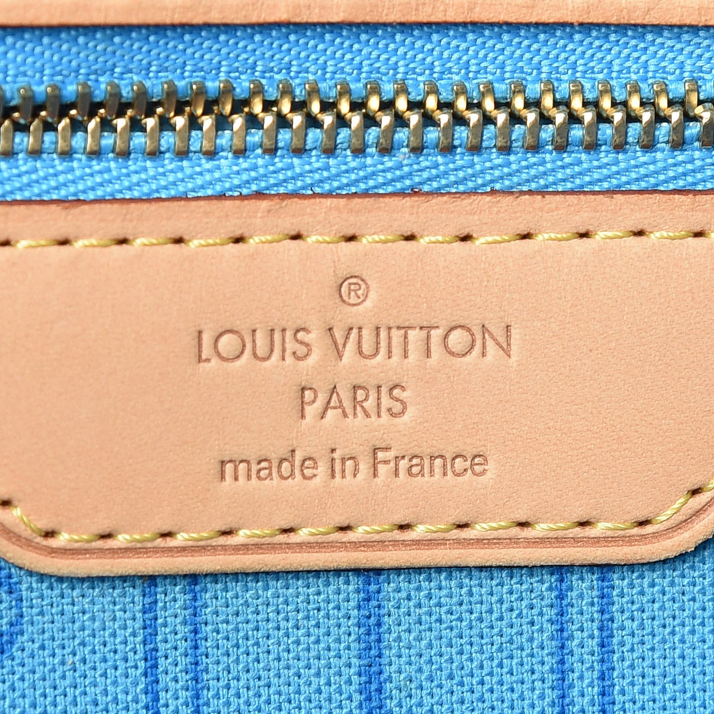 Monogram My LV Heritage Neverfull MM Blue Clair White