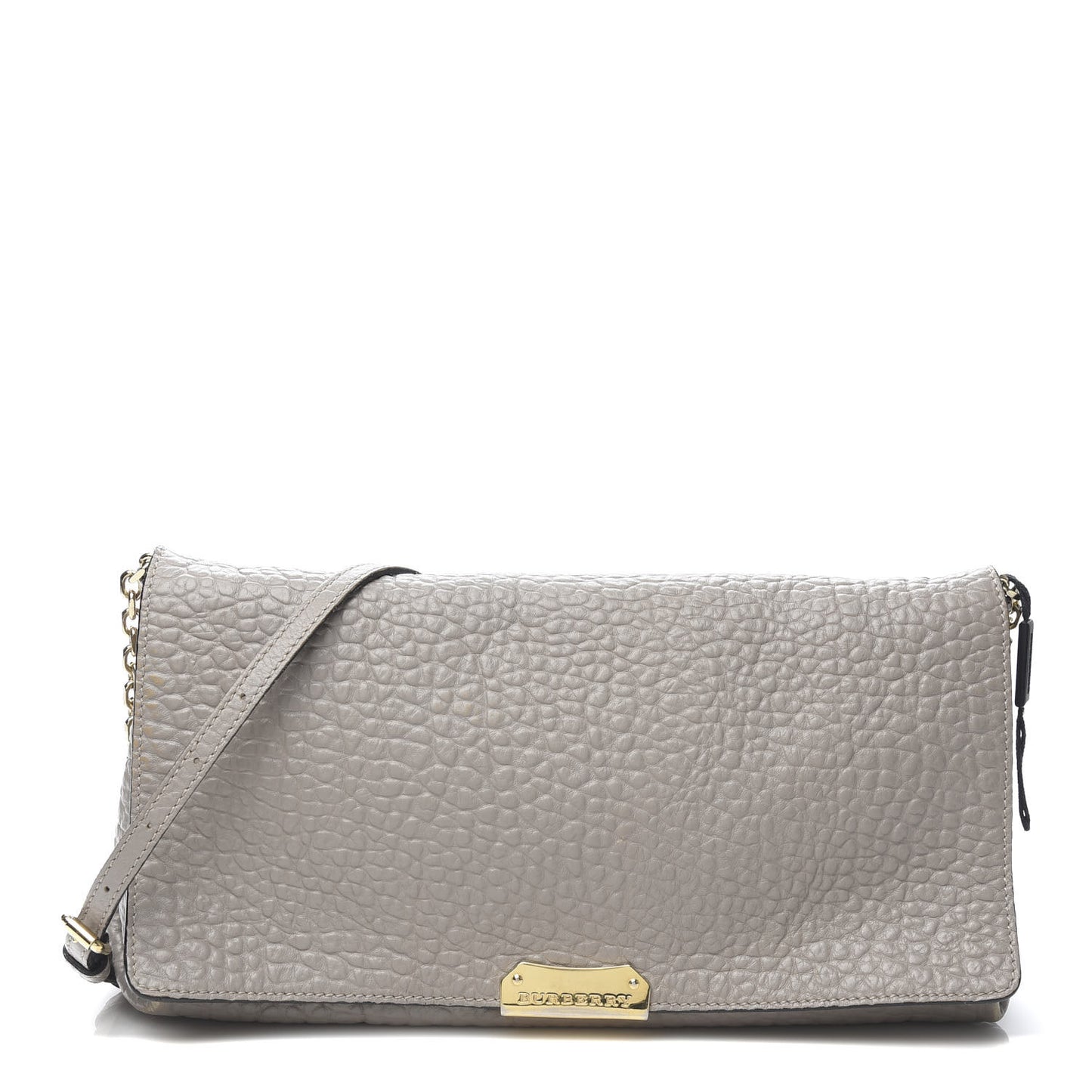 Signature Grain Medium Mildenhall Crossbody Bag Pale Grey