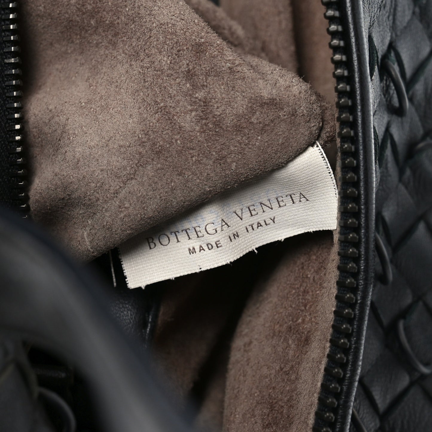 Nappa Intrecciato Montaigne Rings Bag Black