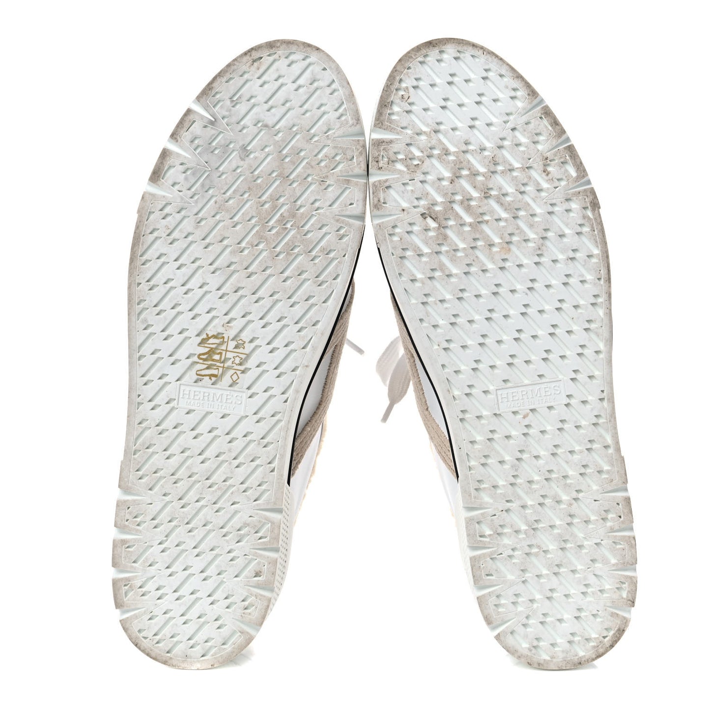 Calfskin Woolskin Dare Sneakers 40 White Ecru