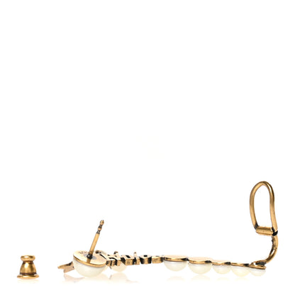 Christian Dior Metal Pearl J'Adior Ear Cuff Gold White 3 of 4
