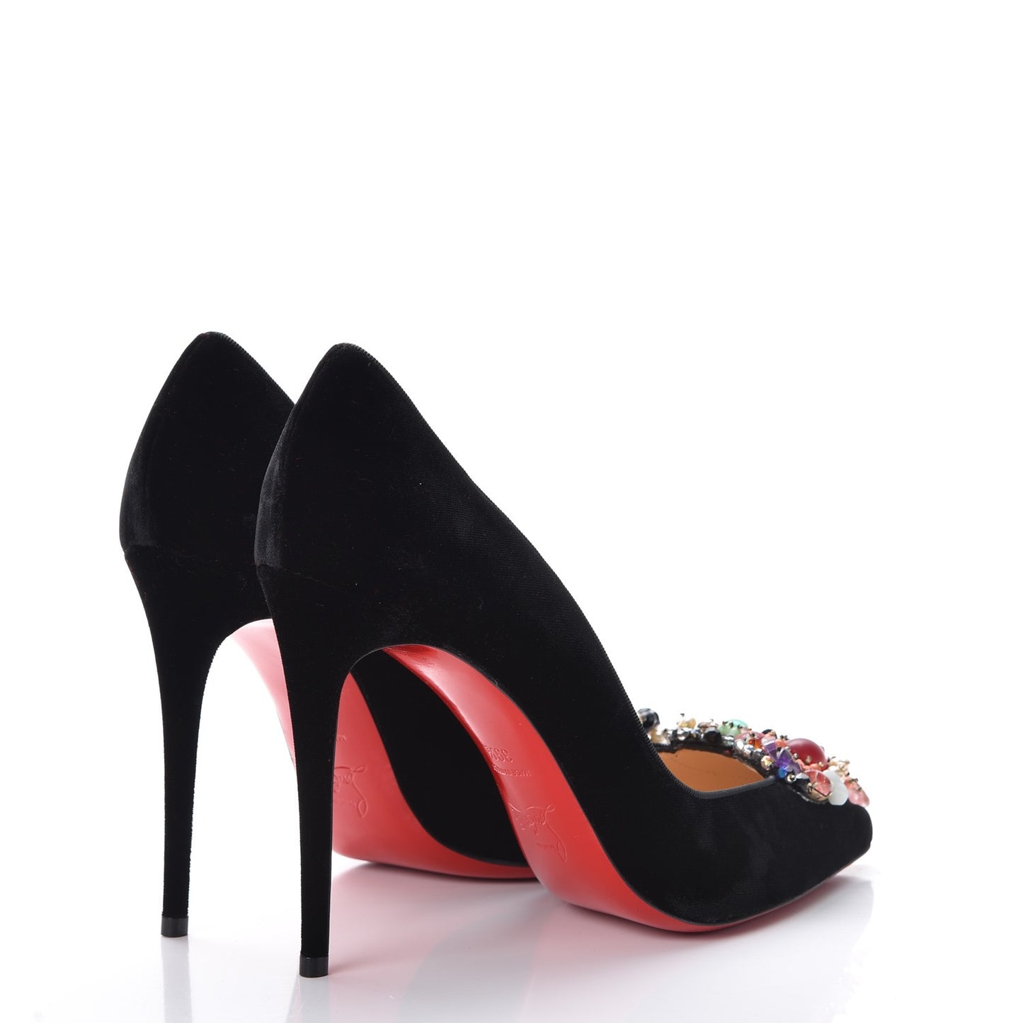 Velvet Diva Cora 100 Pumps 39.5 Black Multi