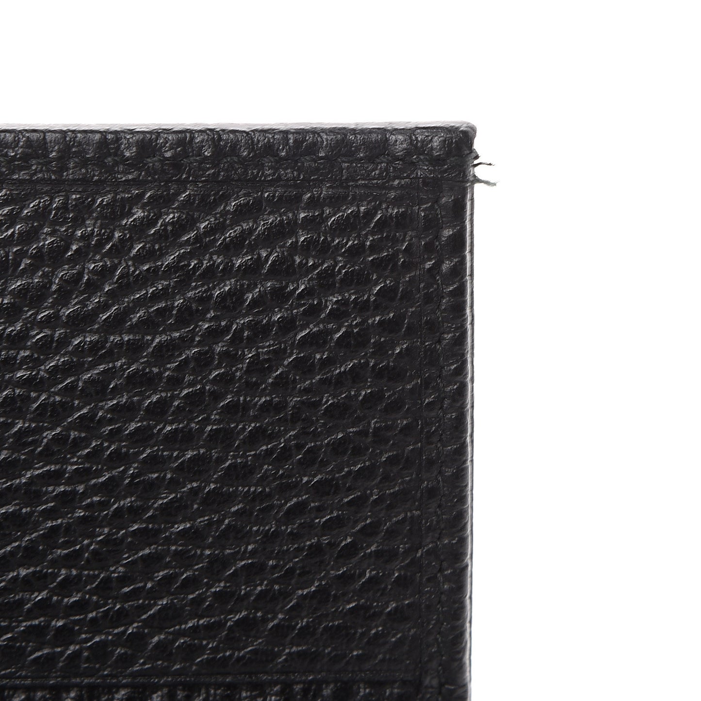 Pebbled Calfskin GG Marmont Card Case Black