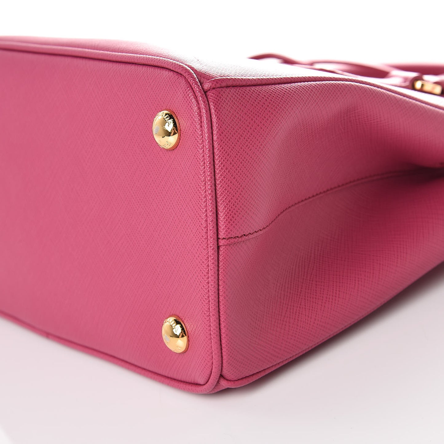 Saffiano Lux Small Galleria Double Zip Tote Fuxia