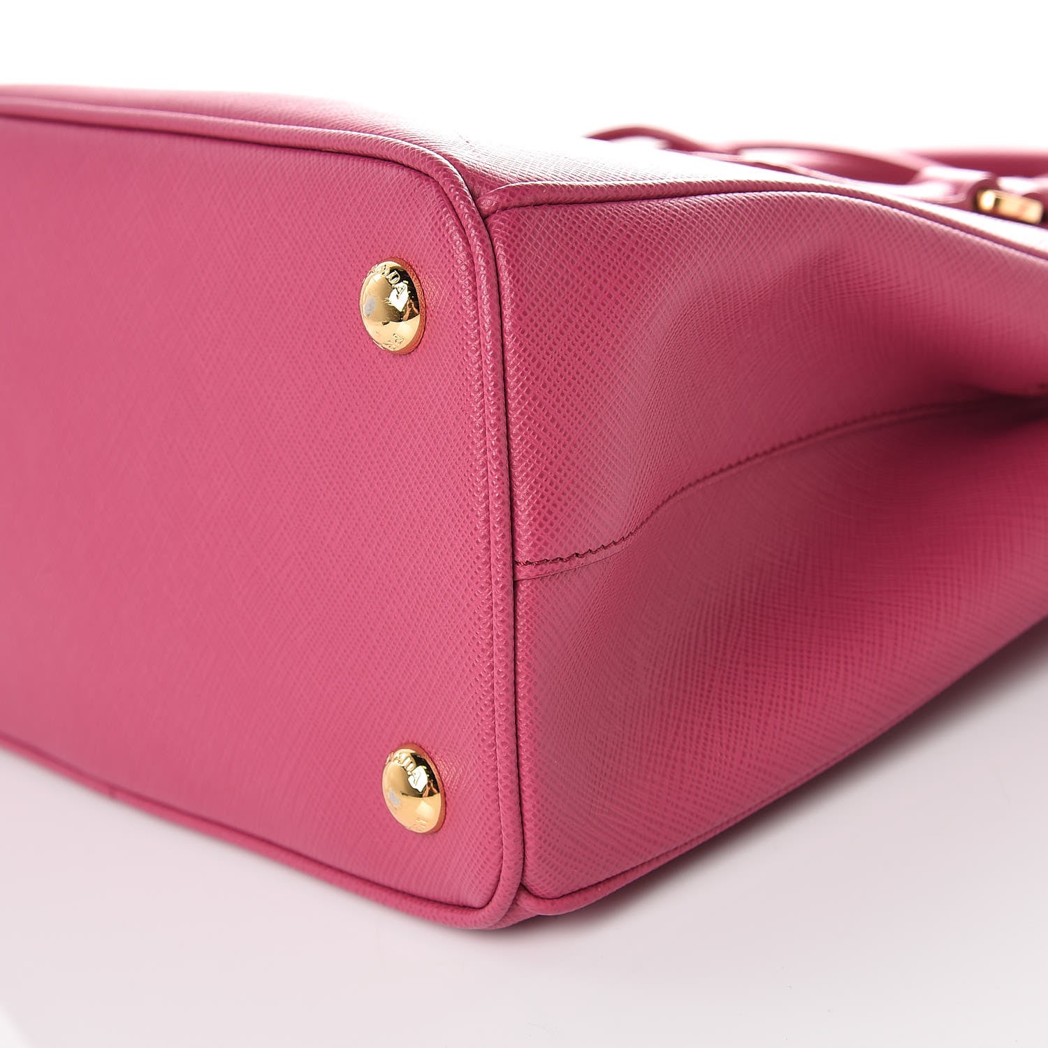 Prada Saffiano Lux Small Galleria Double Zip Tote Fuxia 12 of 14