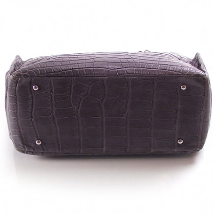 Chanel Crocodile Shopping Tote Gray 5 of 15