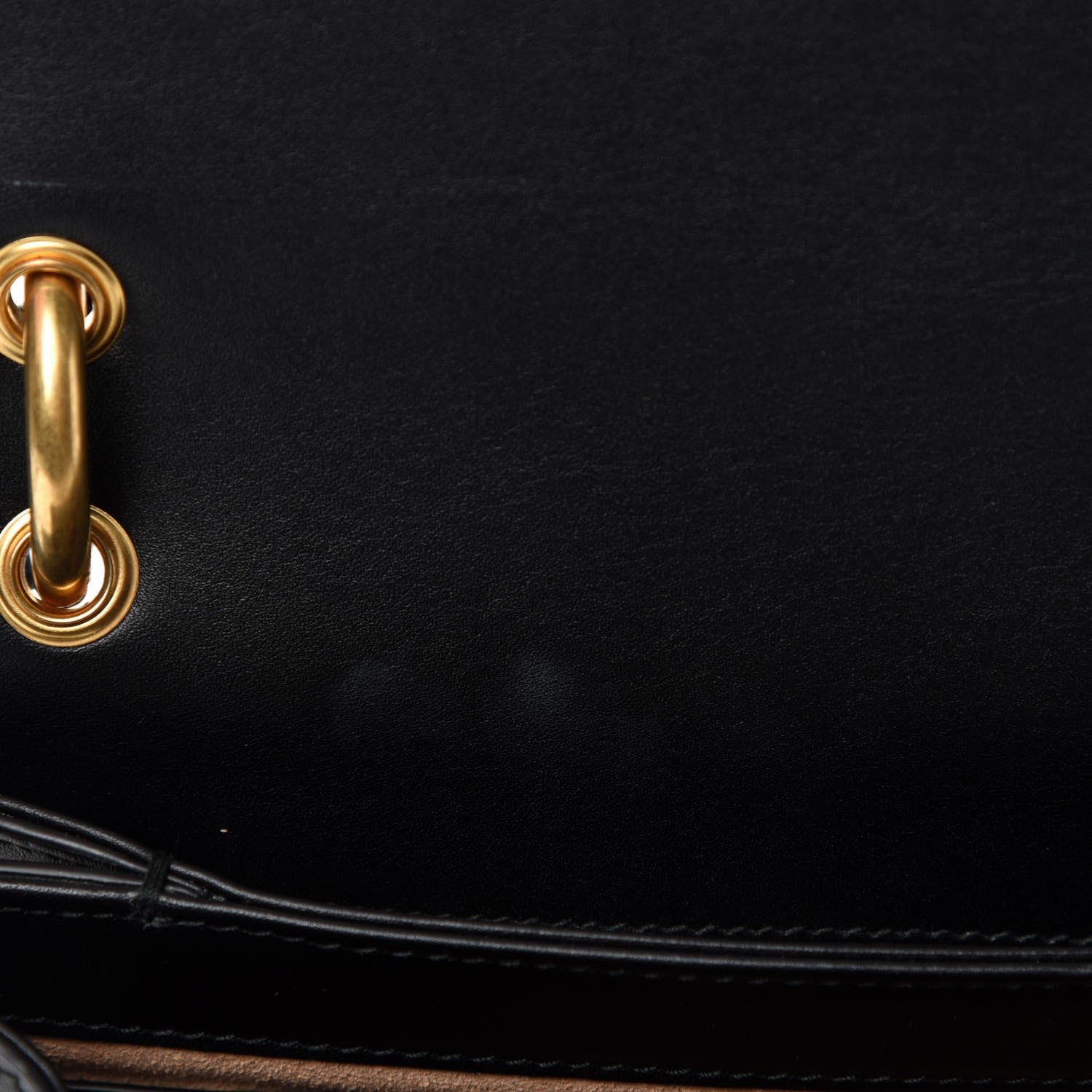 Gucci Calfskin Sylvie Web Small Queen Margaret Top Handle Bag Black 8 of 11