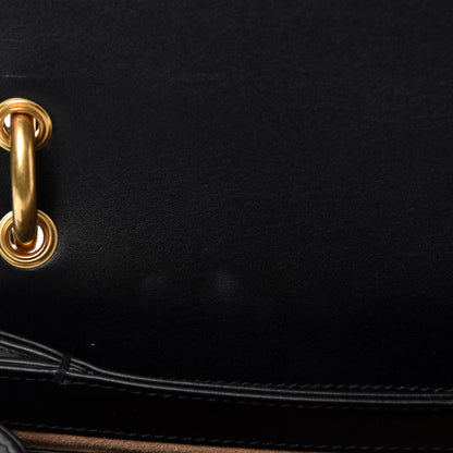 Gucci Calfskin Sylvie Web Small Queen Margaret Top Handle Bag Black 8 of 11