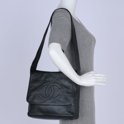 Chanel Lambskin CC Shoulder Bag Black 2 of 7
