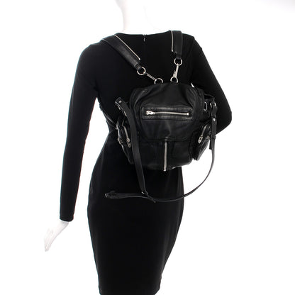 Alexander Wang Lambskin Marti Backpack Washed Black Nikel Hardware 4 of 10