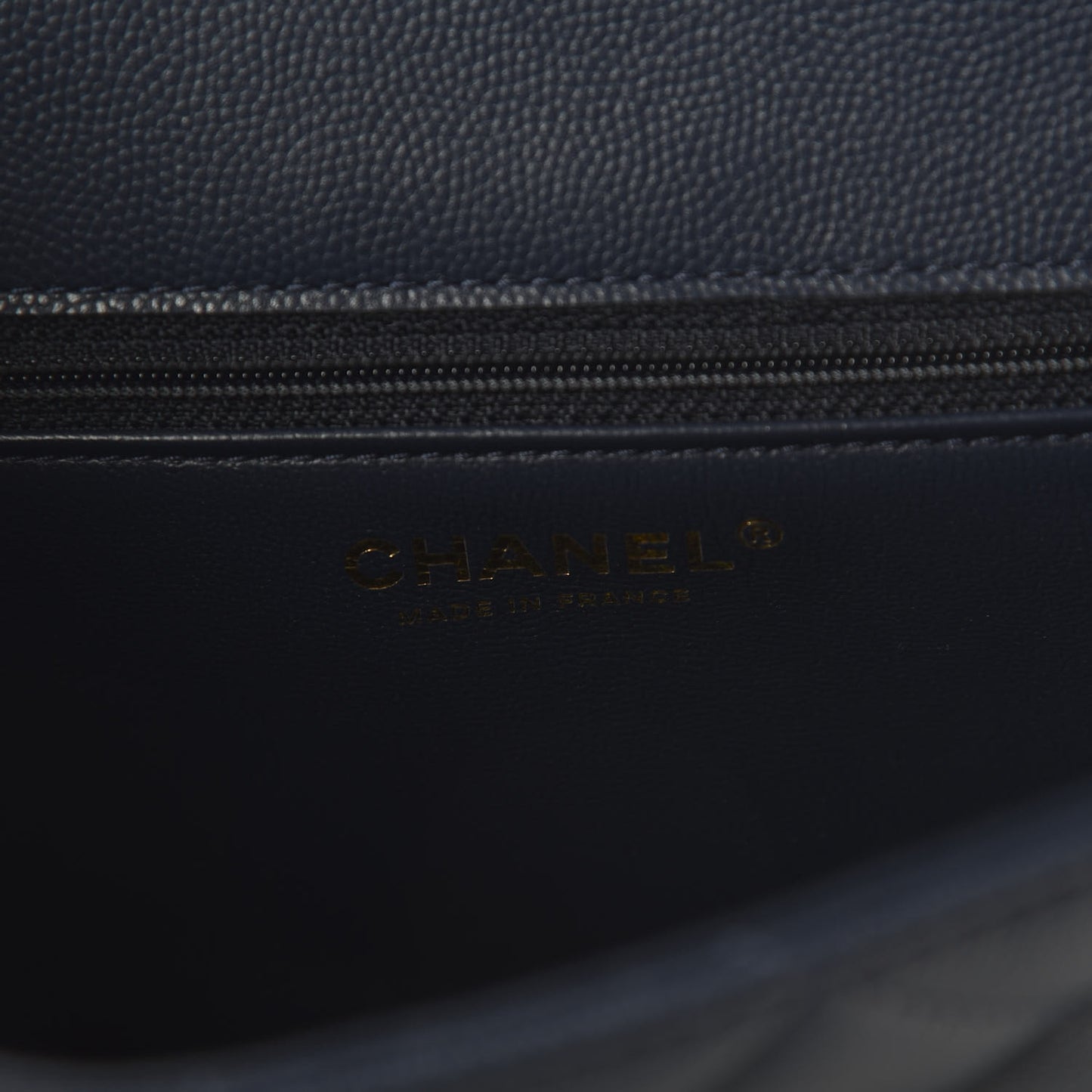 Caviar Quilted Medium Sweet Classic Flap Navy Blue