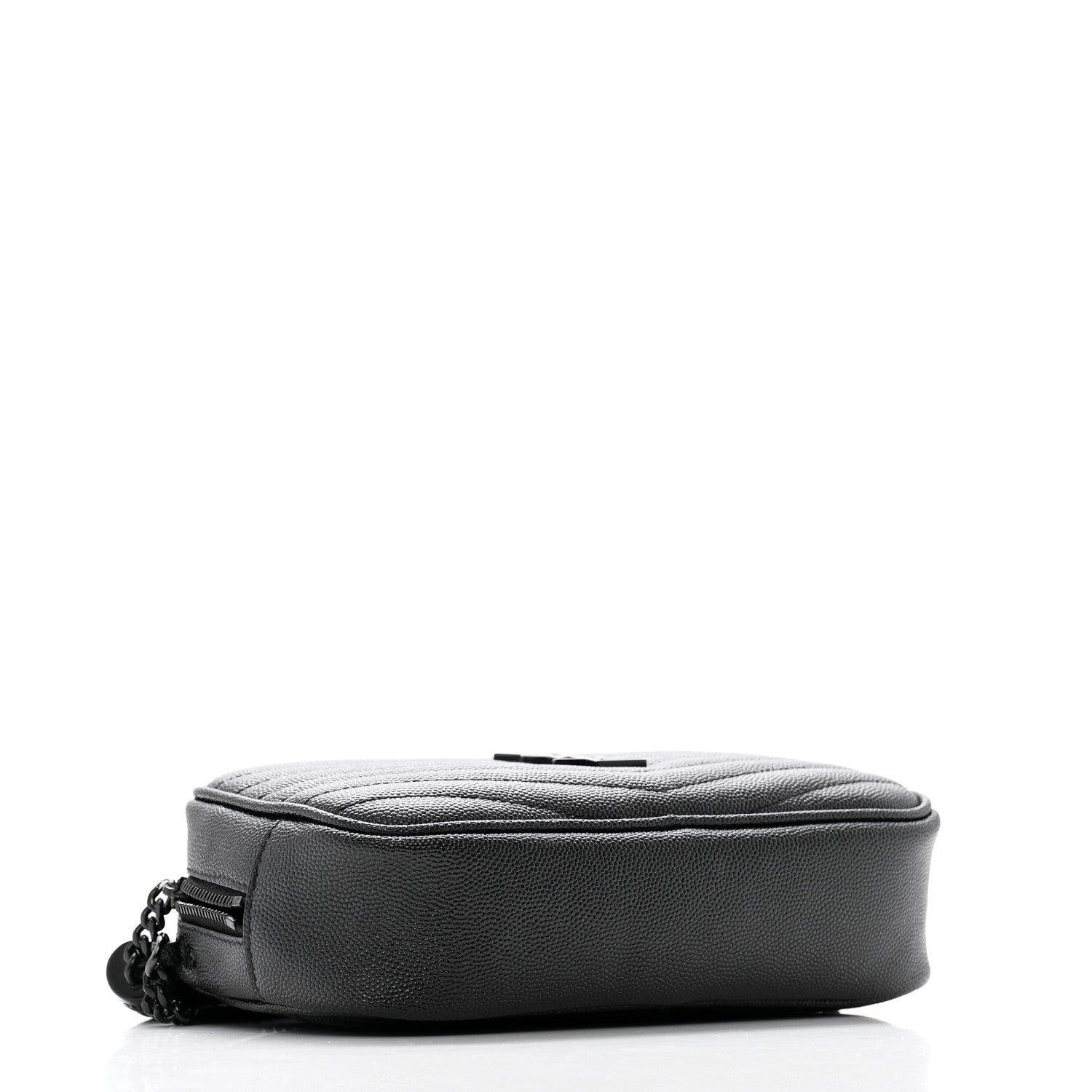 Saint Laurent Grain De Poudre Matelasse Monochrome Monogram Mini Lou Camera Bag Black 4 of 14