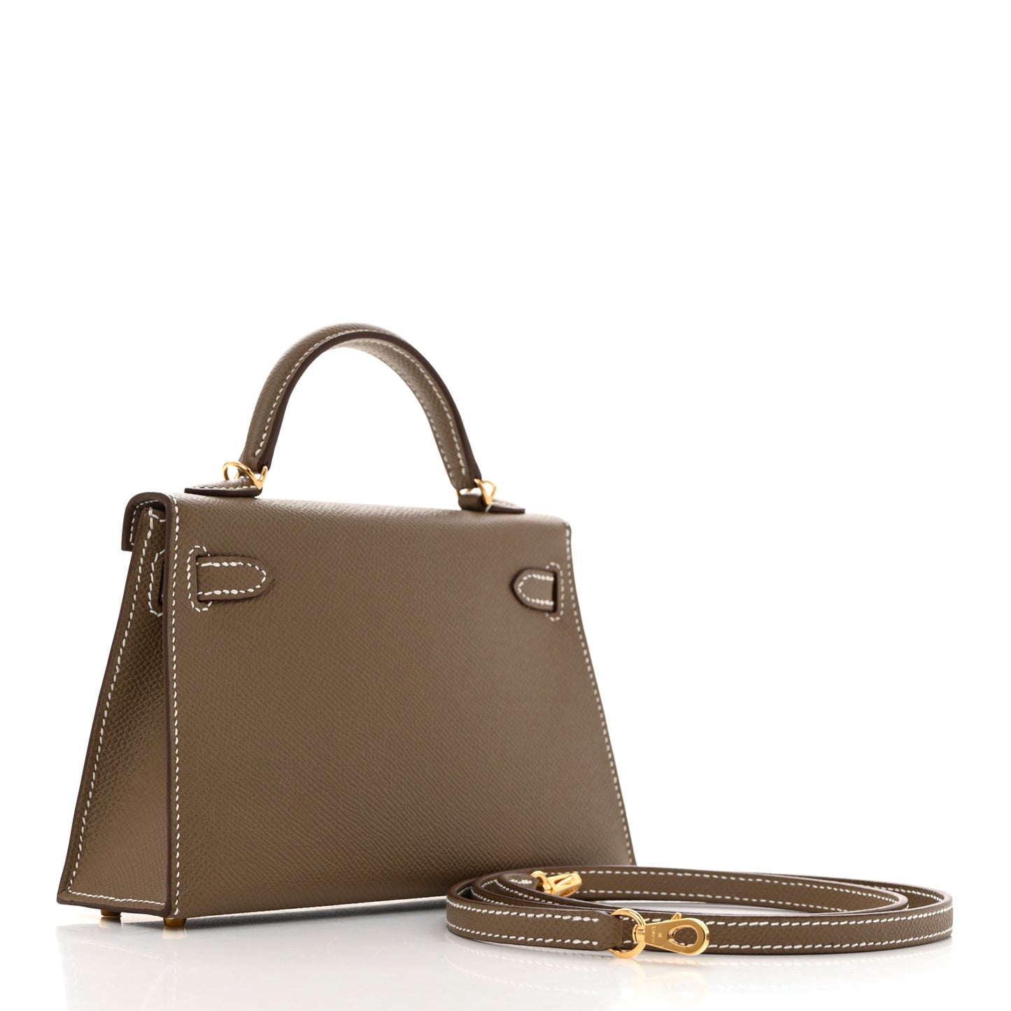 Epsom Mini Kelly Sellier 20 Etoupe