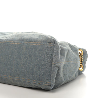 Gucci Denim Medium Soho Chain Shoulder Bag Blue 7 of 11