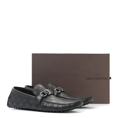 Louis Vuitton Damier Infini Hockenheim Moccasin Loafers 9 Onyx 10 of 11