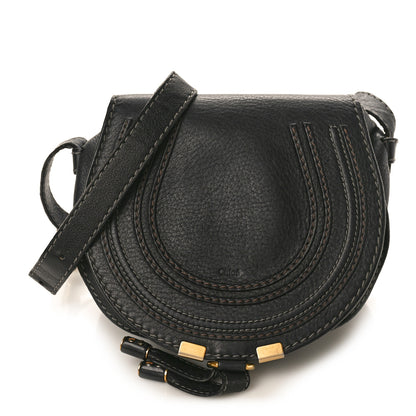 Chloe Calfskin Mini Marcie Round Crossbody Bag Black 1 of 18