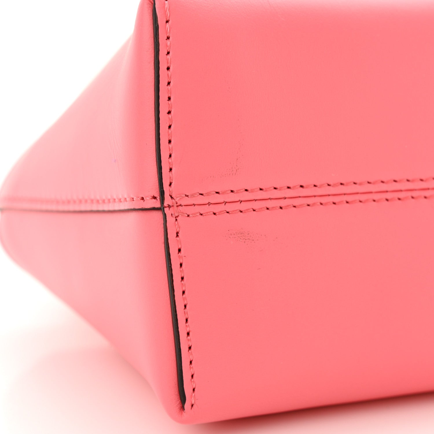 Fendi Vitello King Plexiglass Logo Embossed Mini By The Way Top Handle Boston Bag Pink Dalia 11 of 11