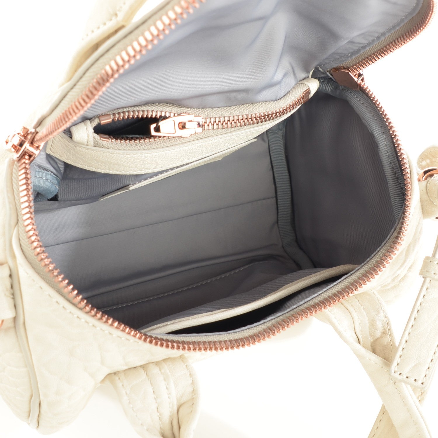 Alexander Wang Pebbled Lambskin Rockie Opaline Rose Gold Hardware 8 of 8