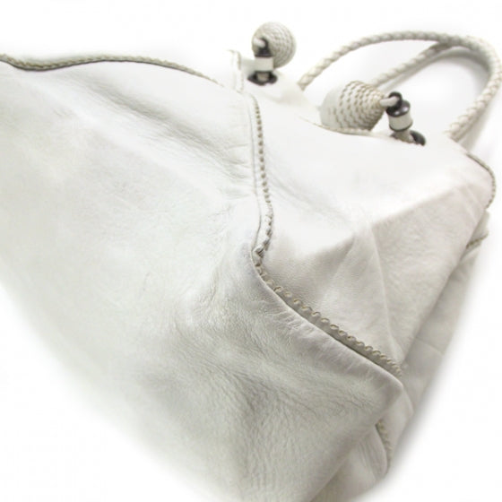 Bottega Veneta Leather Tassel Bag Bianca 5 of 11