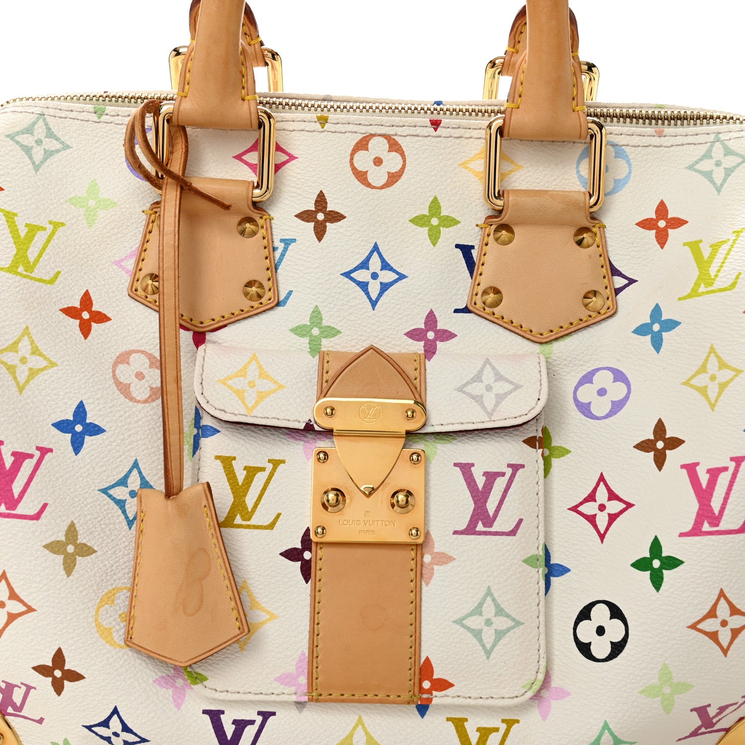 Louis Vuitton Monogram Multicolor Speedy 30 White 7 of 12
