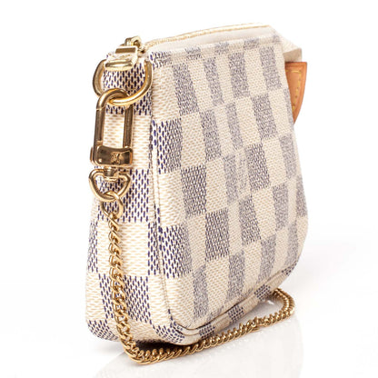 Louis Vuitton Damier Azur Mini Pochette Accessories 4 of 9