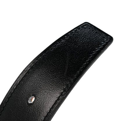 Hermes Box Togo 32mm H Belt 85 34 Black Orange 7 of 8
