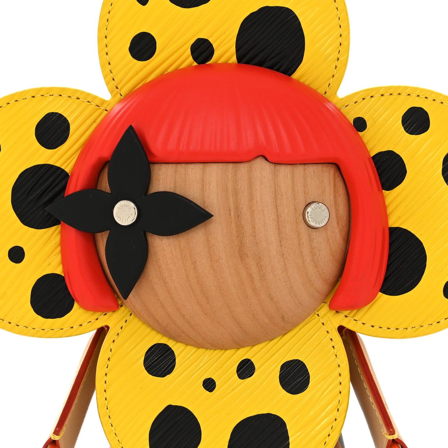 LV X YK Wood Epi Infinity Dots Giant Vivienne Doll Yellow Black