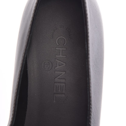 Chanel Lambskin CC Loafers 39.5 Black 7 of 12