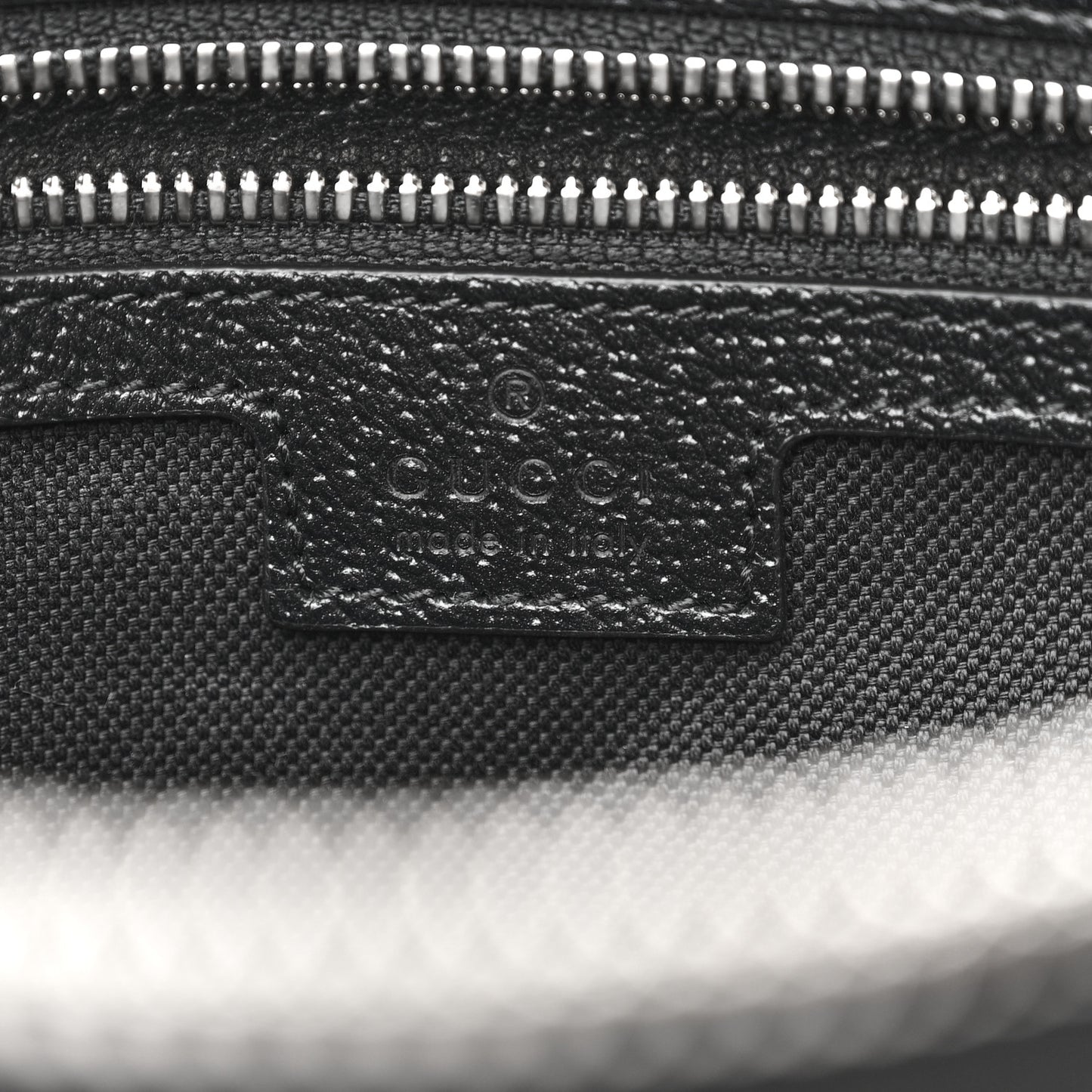 Monogram Jumbo GG Textured Dollar Calfskin Wristlet Messenger Bag Black